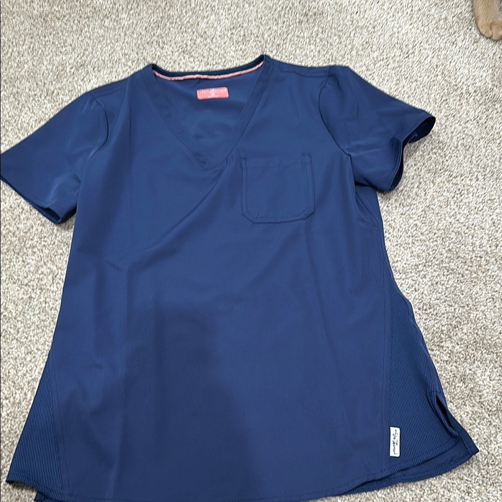 Navy Blue Scrub Top